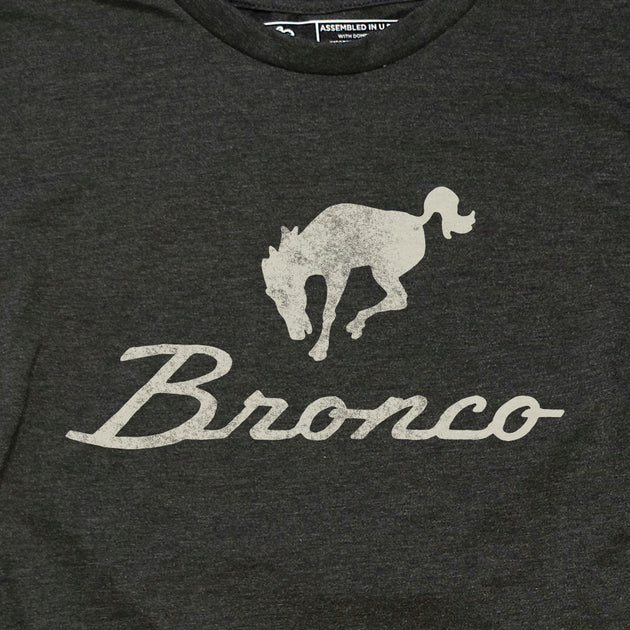 Classic Ford Bronco - Black with Full Color Graphics T-Shirt