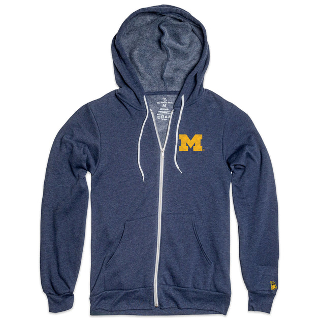 UofM Block M All Season Zip-Up Hoodie The Mitten State