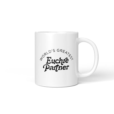 EUCHRE - GREATEST PARTNER COFFEE MUG