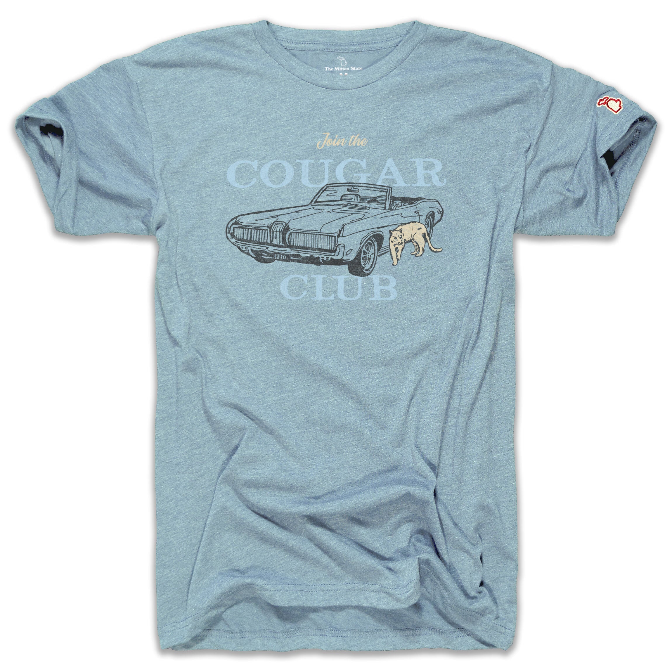 Maddmax Car Art 1969 Mercury Cougar Hardtop Full Color T-Shirt | Unisex, Heavy Cotton, Printed In USA - View #3