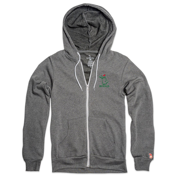 GOLF MICHIGAN ALL SEASON ZIP-UP HOODIE (UNISEX)