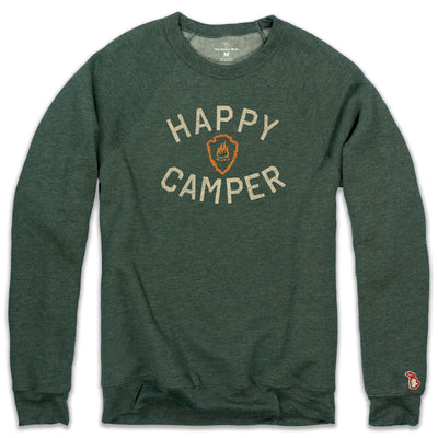 HAPPY CAMPER FLEECE SWEATSHIRT (UNISEX)