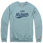 LAKE MICHIGAN SCRIPT FLEECE SWEATSHIRT (UNISEX)