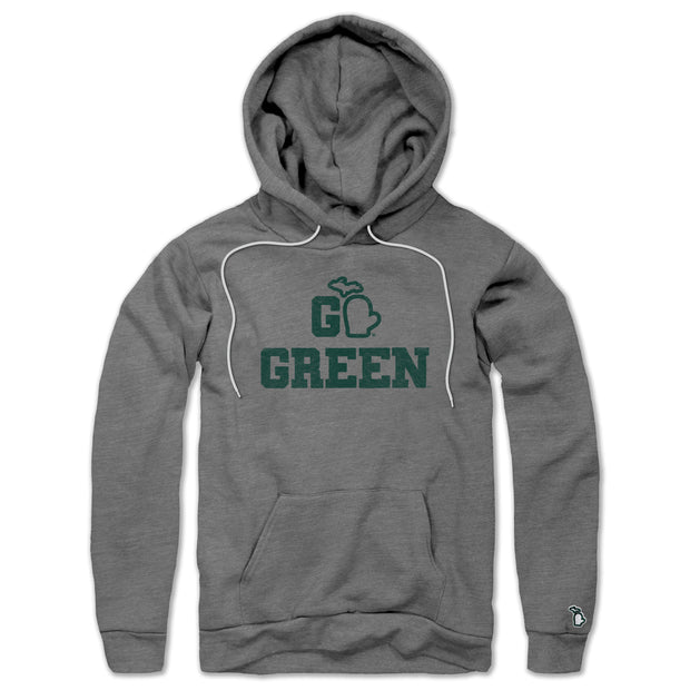 MSU - GO GREEN MITTEN ALL SEASON HOODIE (UNISEX)