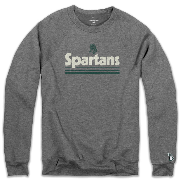 MSU - SPARTANS RETROWAVE FLEECE SWEATSHIRT (UNISEX)