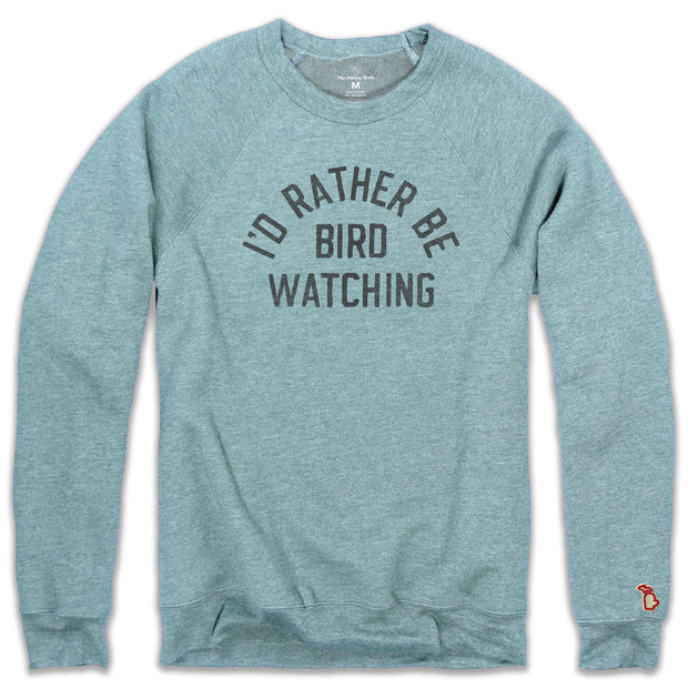 MICHIGAN AUDUBON - I'D RATHER BE BIRD WATCHING FLEECE SWEATSHIRT (UNISEX)