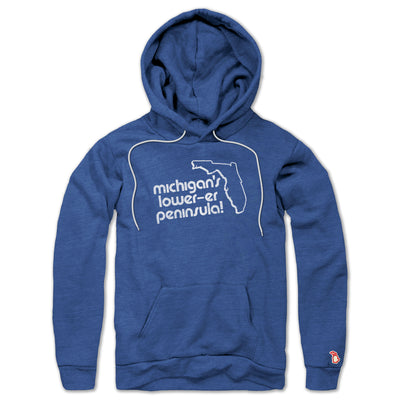 MICHIGAN'S LOWER'ER PENINSULA ALL SEASON HOODIE (UNISEX)