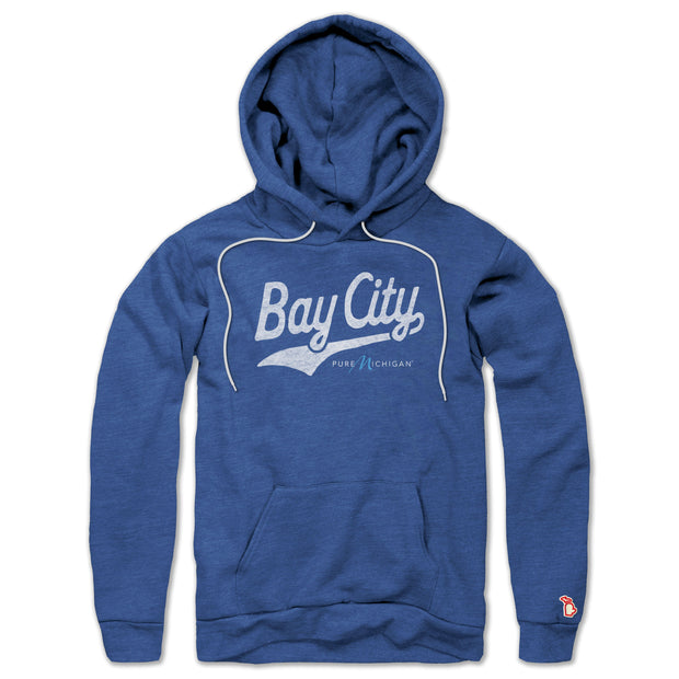 PURE MICHIGAN - BAY CITY SCRIPT ALL SEASON HOODIE (UNISEX)