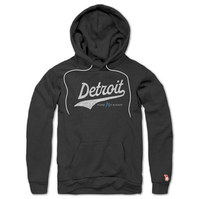 PURE MICHIGAN - DETROIT SCRIPT ALL SEASON HOODIE (UNISEX)