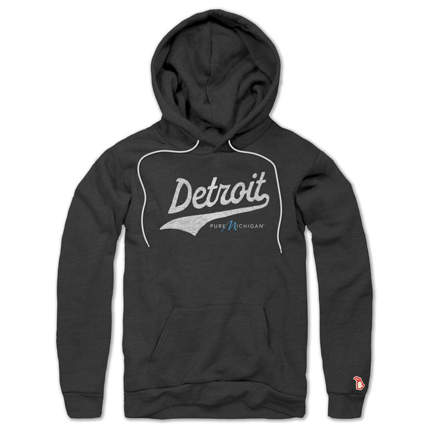 PURE MICHIGAN - DETROIT SCRIPT ALL SEASON HOODIE (UNISEX)