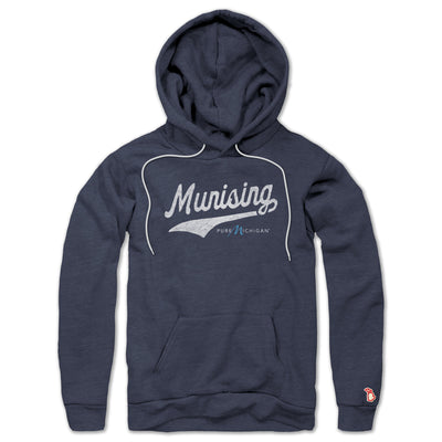 PURE MICHIGAN - MUNISING SCRIPT ALL SEASON HOODIE (UNISEX)