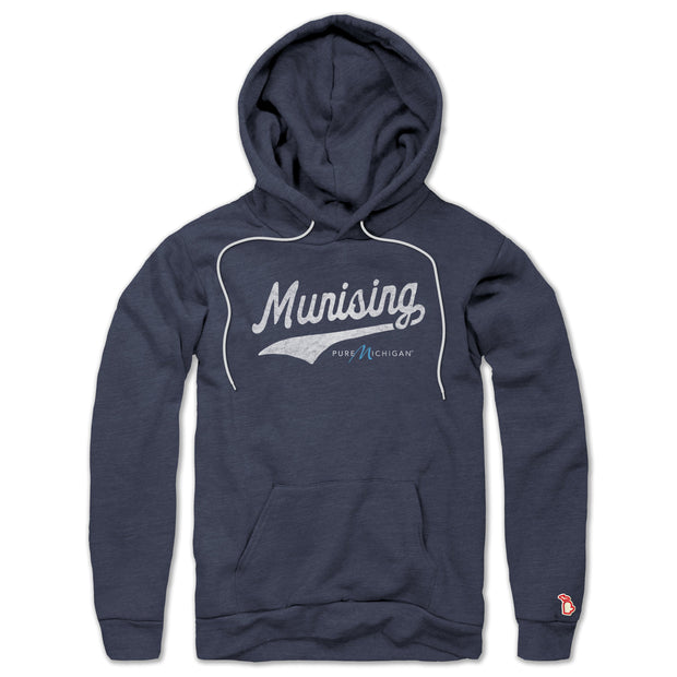 PURE MICHIGAN - MUNISING SCRIPT ALL SEASON HOODIE (UNISEX)