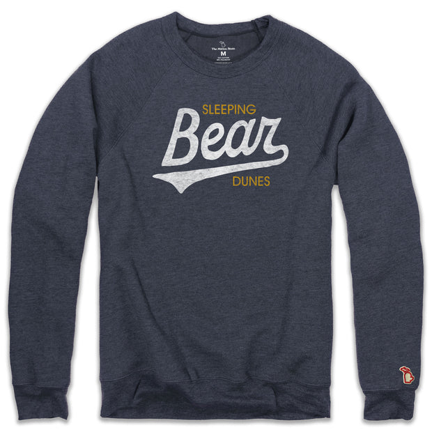 SLEEPING BEAR DUNES SCRIPT FLEECE SWEATSHIRT (UNISEX)