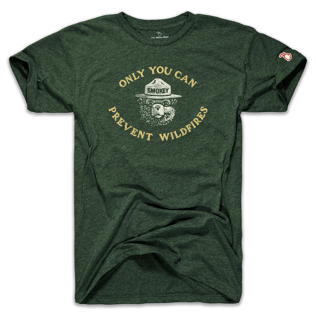 Element Men's Smokey Bear “If Not You” Short Sleeve Graphic Tee – Officially Licensed