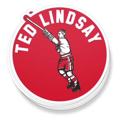 TED LINDSAY SHOOTER STICKER