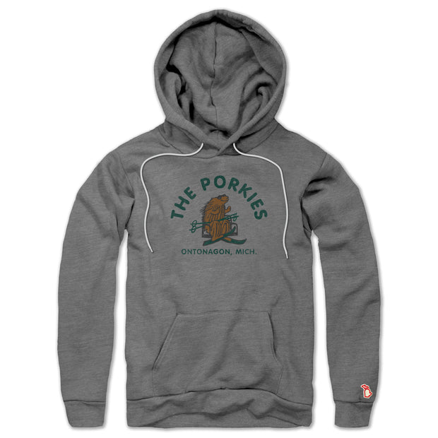 PORCUPINE MOUNTAINS STATE PARK - THE PORKIES ALL SEASON HOODIE (UNISEX)