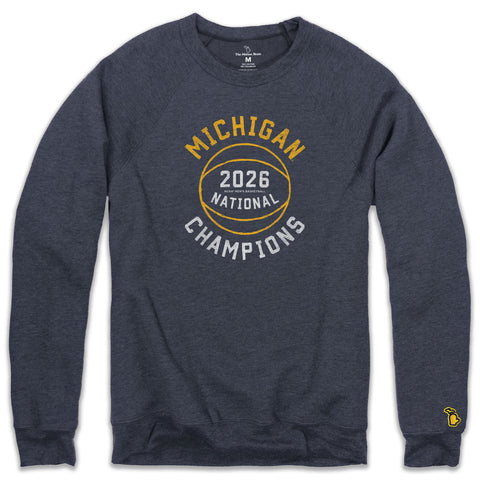 UofM - 2026 BASKETBALL NATIONAL CHAMPIONS RETRO FLEECE SWEATSHIRT (UNISEX)