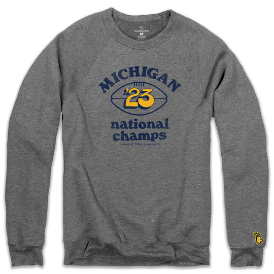 UofM 23 Champs Fleece Sweatshirt The Mitten State