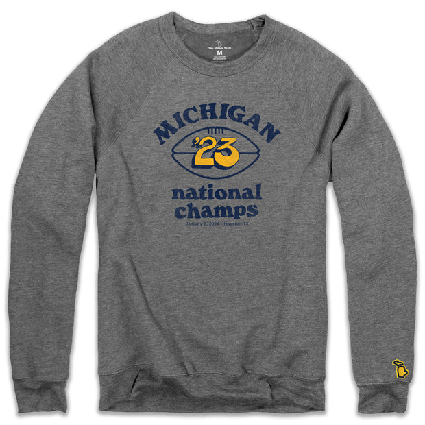 UofM - '23 CHAMPS FLEECE SWEATSHIRT (UNISEX)