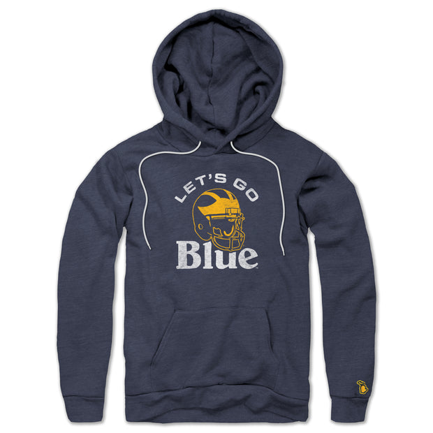 UofM - LET'S GO BLUE HELMET ALL SEASON HOODIE (UNISEX)