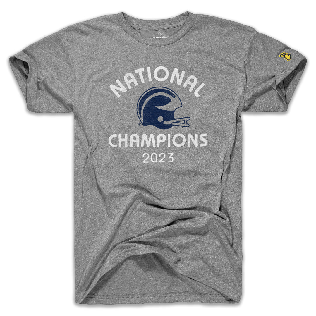 Sunfrog Solutions Uofm National Champions Unisex Heather Gray XXL