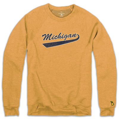 UofM - HOCKEY SCRIPT FLEECE SWEATSHIRT (UNISEX)
