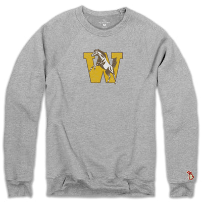 WMU - BLOCK W BRONCO FLEECE SWEATSHIRT (UNISEX)