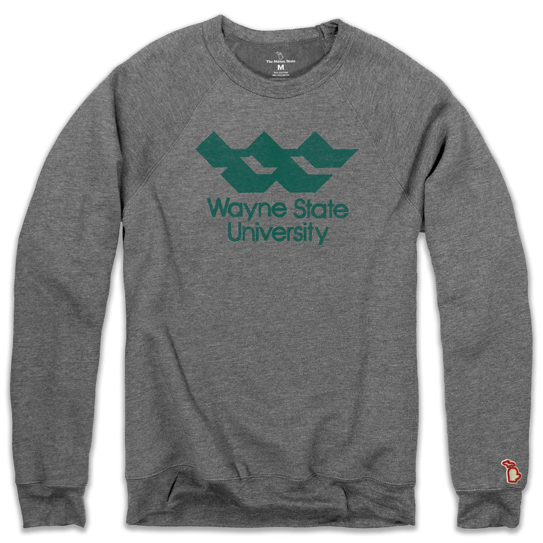 NCAA Arch Logo Wayne State Forest T-Shirt - Team Colors, Unisex, Small, Printed In USA - View #8
