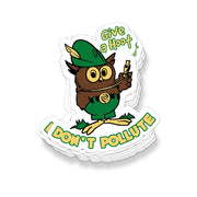 WOODSY OWL - GIVE A HOOT STICKER